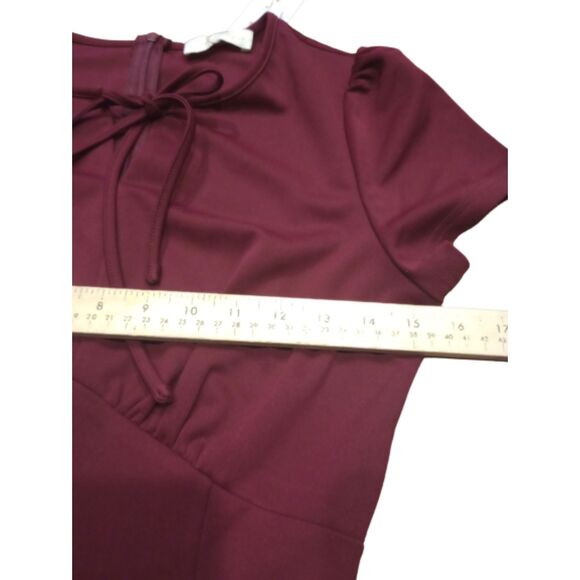Belle Paque Burgandy Women's Size Small Mini Dress - NWT - Picture 4 of 8